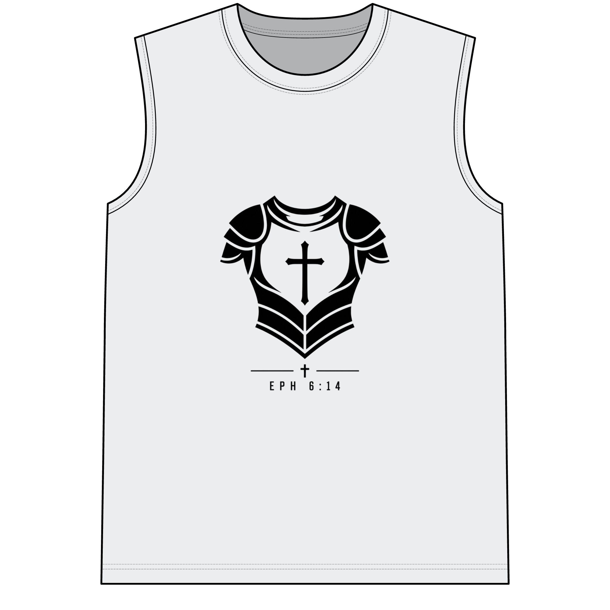 Battle Ready Eph 6:14 Christian Armor Muscle Tee — Compression Shirt